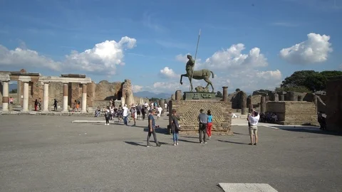 Pompeii Timelapse Stock Footage 96754436