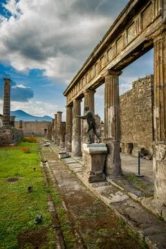 Pompeii's Statue Stock Photos
