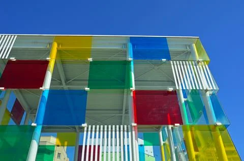 Pompidou Center in Malaga Stock Photos