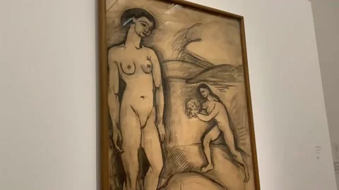 The Pompidou's great works on paper take over the Grand Palais this winter in Pa Stock Footage 323767817