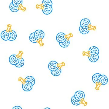 Pompom for cheerleaders vector seamless pattern Stockillustratie
