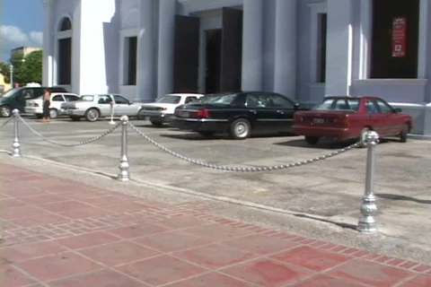Ponce Cathedral-tilts Stock Footage 819633