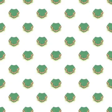 Poncho clothing item in a seamless pattern design Stockillustratie