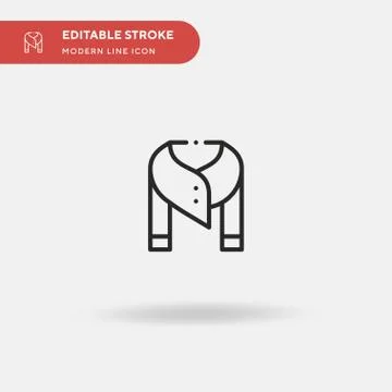 Poncho Simple vector icon. Illustration symbol design template for web mobile Stock Illustration