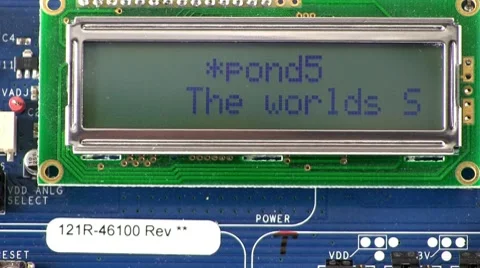 Pond 5 logo scrolling marquee message Stock Footage 10592270