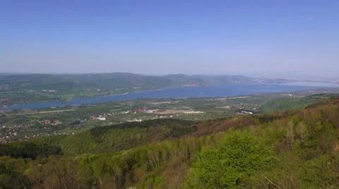 Pond and forest Stock Footage 22763333