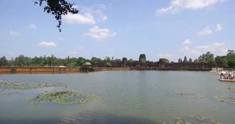 Pond at Angkor Wat Stock Footage 207787712
