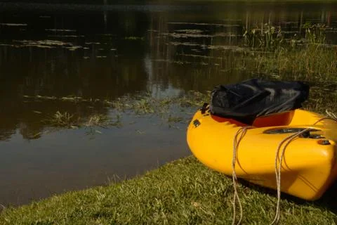 Pond Boat Foto stock
