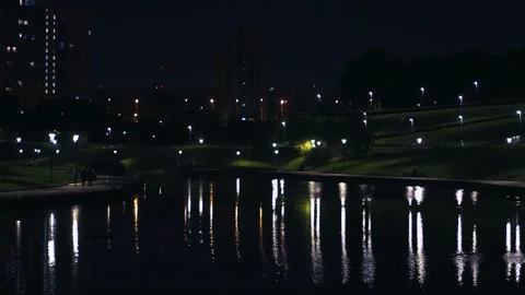 Pond in the city Stock-Footage 107790335