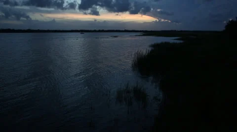 Pond At Dusk Stock Footage 26602452