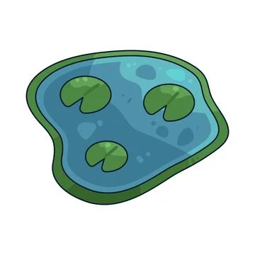 Pond illustration Stock Illustration