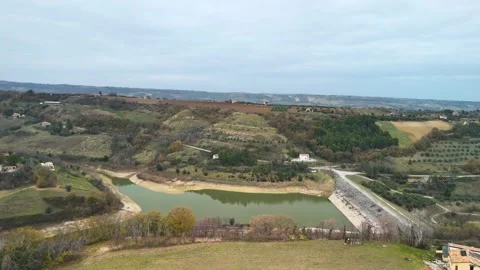 The pond in the Italian province Stock Footage 263242555
