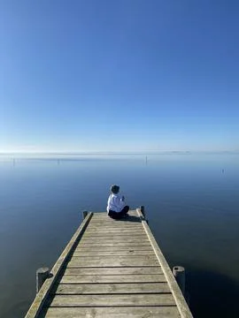 Pond Meditation Stock Photos
