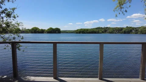 POND PLATFORM Video stock 195679364