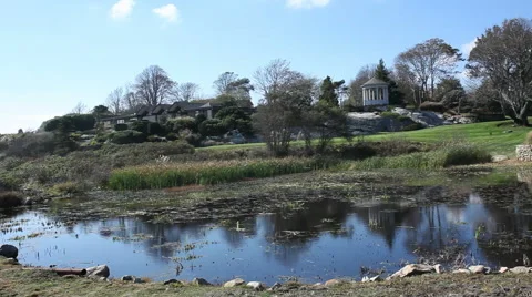 Pond Property Stock Footage 40812415