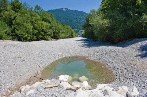Pond in river Stock Photos