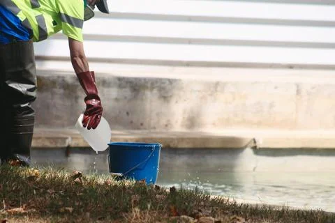 Pond Technician Stockfoto's