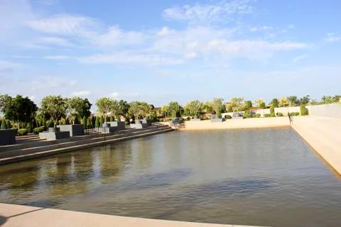 The pond views Stock Photos