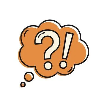 (Pondering and Discovery Thought Bubble. Vibrant cognitive cloud combining .. Stock Illustration