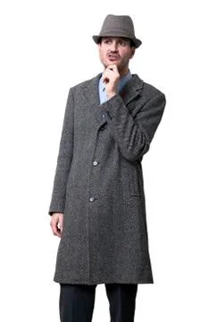Pondering mobster Stock Photos