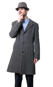 Pondering mobster Stock Photos