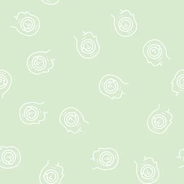 Pondering question line seamless pattern Stock Illustration
