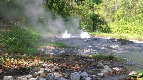 Pong Dueat Hot Spring. Stock Footage 134257144