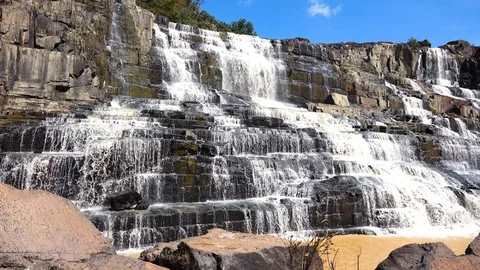 Pongour waterfall Stock Footage 92109509