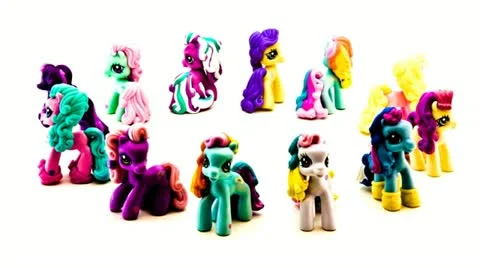 Ponies dancing circle Stock Footage 21810814