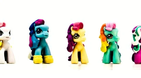 Ponies dancing in line Stock Footage 21810789