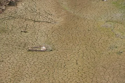 The Ponsul River, affluent of Tejo River, in Portugal Stock Photos