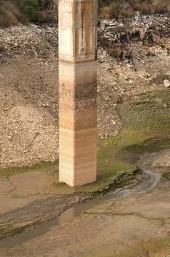 The Ponsul River, affluent of Tejo River, in Portugal Stock Photos