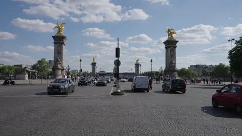 The Pont Alexandre III bridge in Paris Stock Footage 304415912