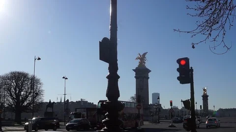 Pont Alexandre III V2 Bridge Paris Stock Footage 117282971