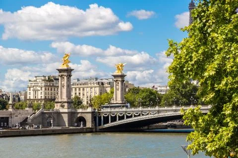 Pont Alexandre in Paris Foto stock