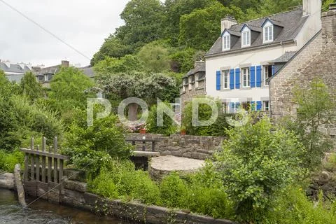 Pont-Aven in Brittany Stock Photos
