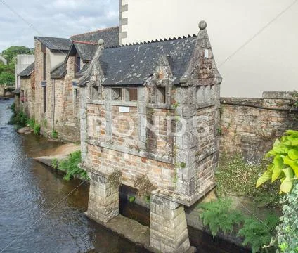 Pont-Aven in Brittany Stock Photos