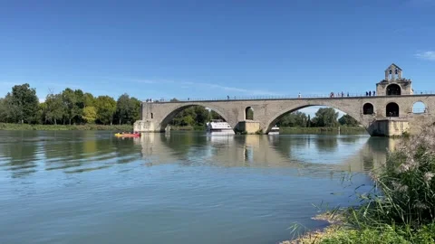Pont (bridge) d'Avignon Stock Footage 229713064