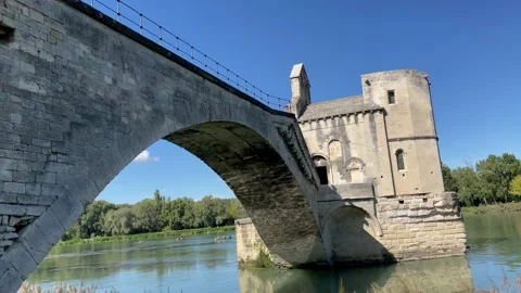 Pont (bridge) d'Avignon Stock Footage 229713074