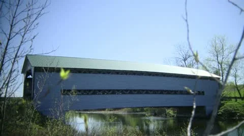 Pont couvert Stock Footage 21356817