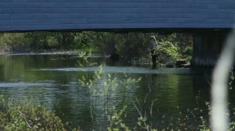 Pont couvert Stock Footage 21360946