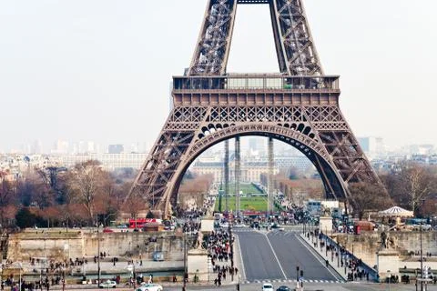 Pont d iena and eiffel tower in paris Stock-Fotos