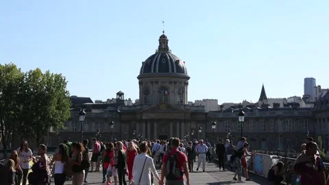 Pont des Arts Stock Footage 203371987