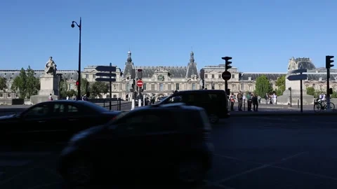 Pont du Carrousel Stock Footage 203373081