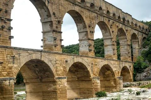 Pont du gard Fotos Stock
