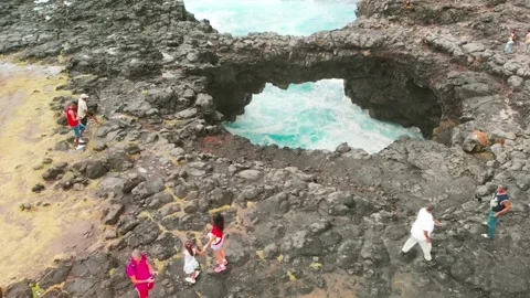 Pont Naturel viewpoint in Mauritius Stock Footage 231746248