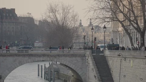 Pont Saint-Michel St. Michael's Bridge R... | Stock Video | Pond5