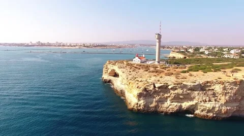 Ponta do Altar - Ferragudo, Lagoa, Algarve, Portugal Stock Footage 68657405