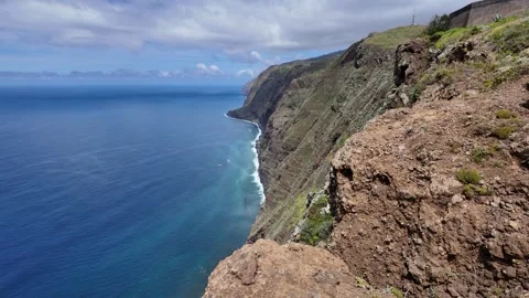 Ponta do Pargo, famous destination on Madeira Island, Portugal. 스톡 동영상 301395151