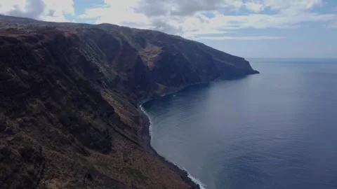Ponta do Pargo Lighthouse and Surrounding Landscapes in 4K Stock Footage 296326865